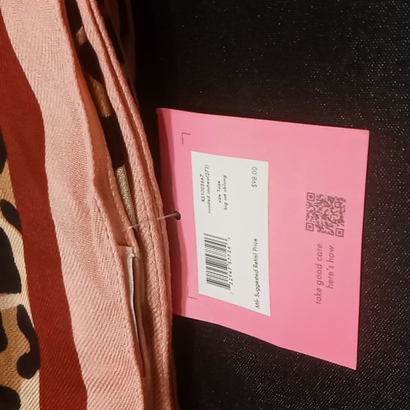 Kate Spade Lovely Leopard Bow Haircalf Belt & Big Cat Oblong Scarf Inc Gift Box - Picture 4 of 8